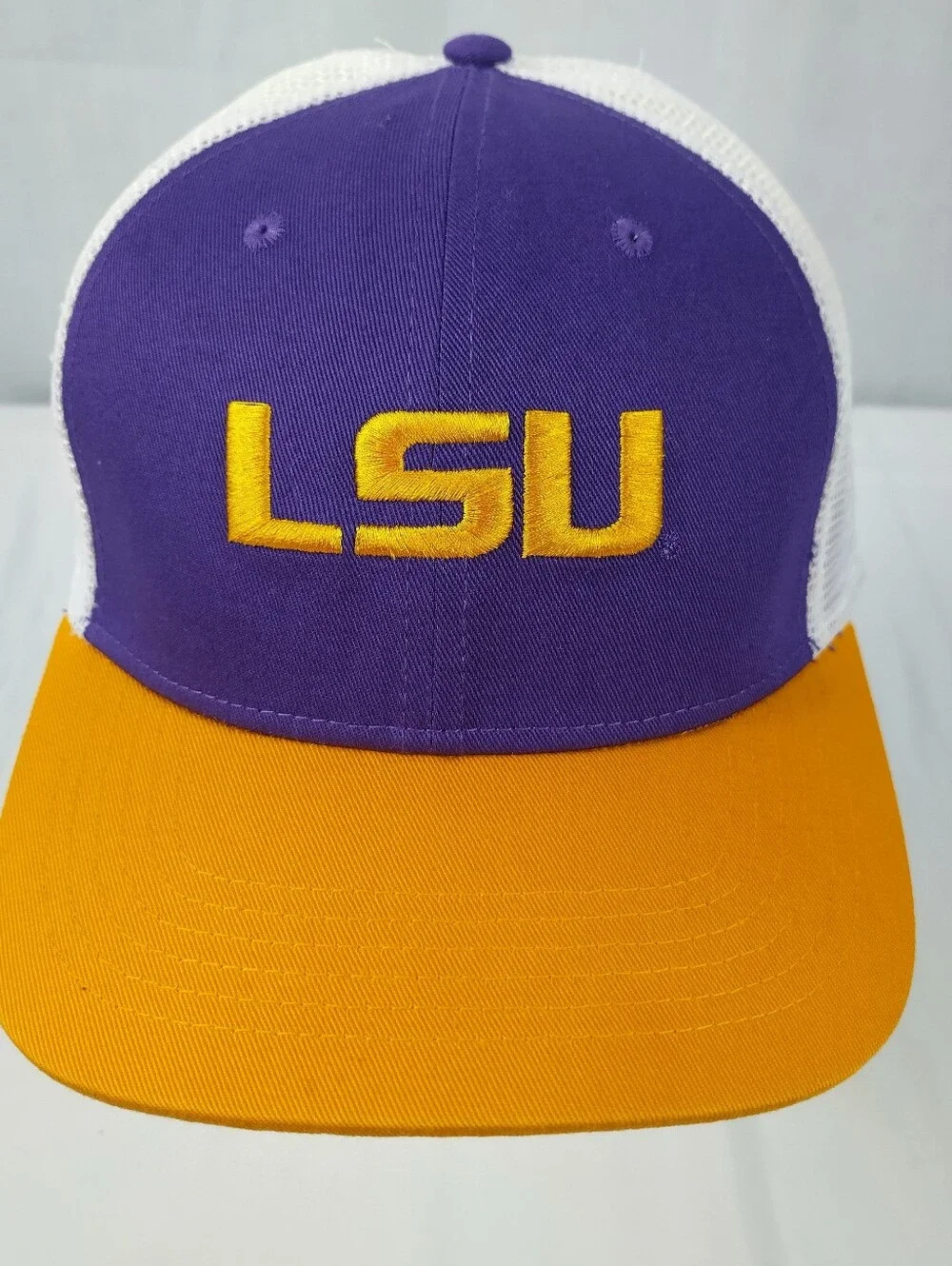 LSU Tigers Trucker Mesh Snapback Hat Football Team Gear